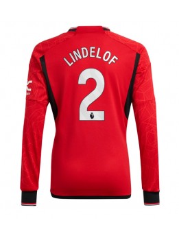 Billige Manchester United Victor Lindelof #2 Hjemmedrakt 2023-24 Langermet